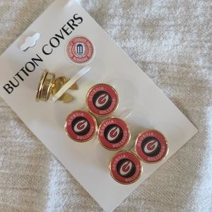 Georgia Bulldogs Button Covers